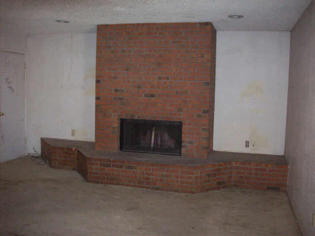 Ugly Brick Fireplace