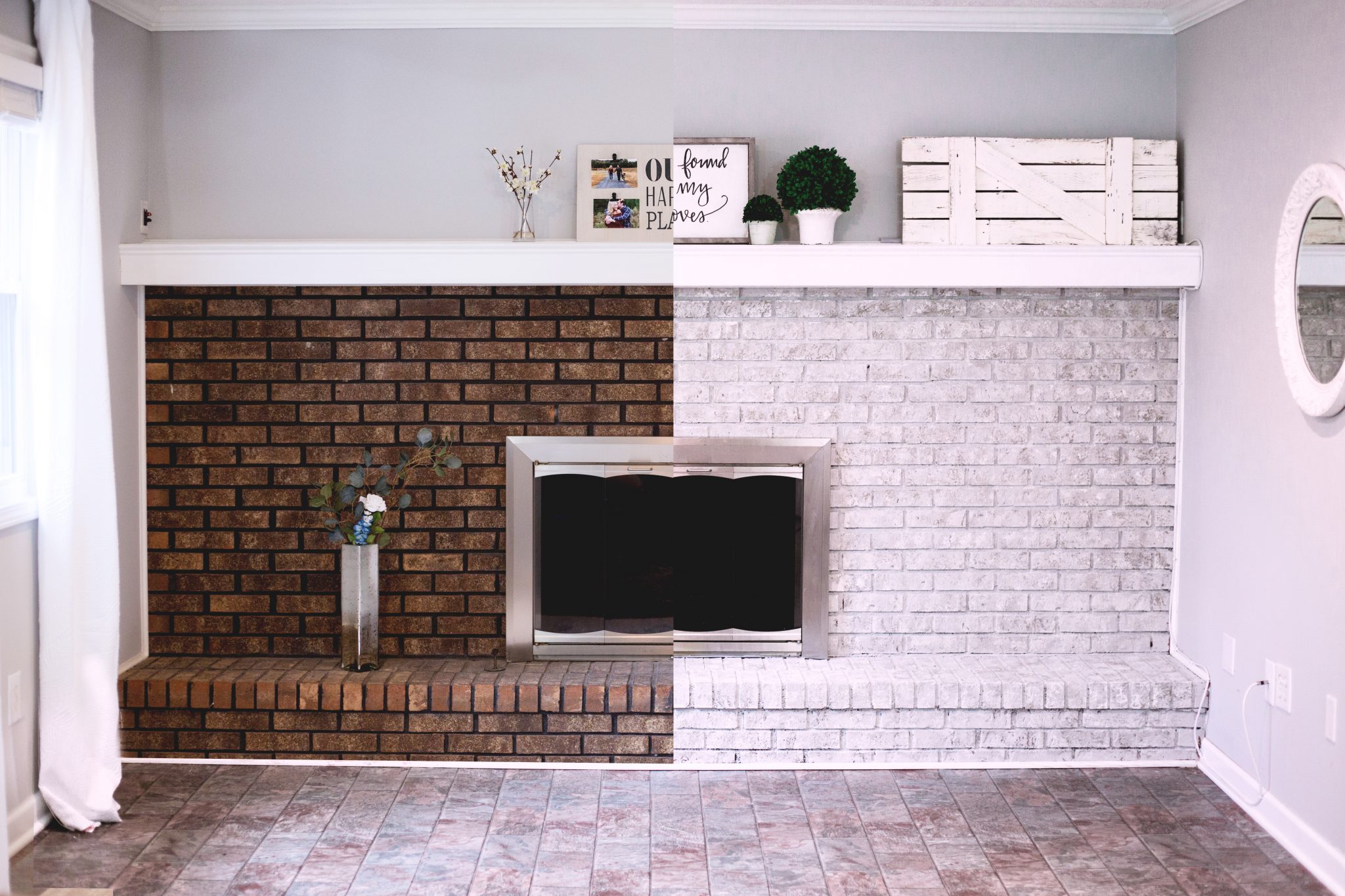 BrickAnew Fireplace Painting The Stunning Natural Brick Look Fireplace Painting