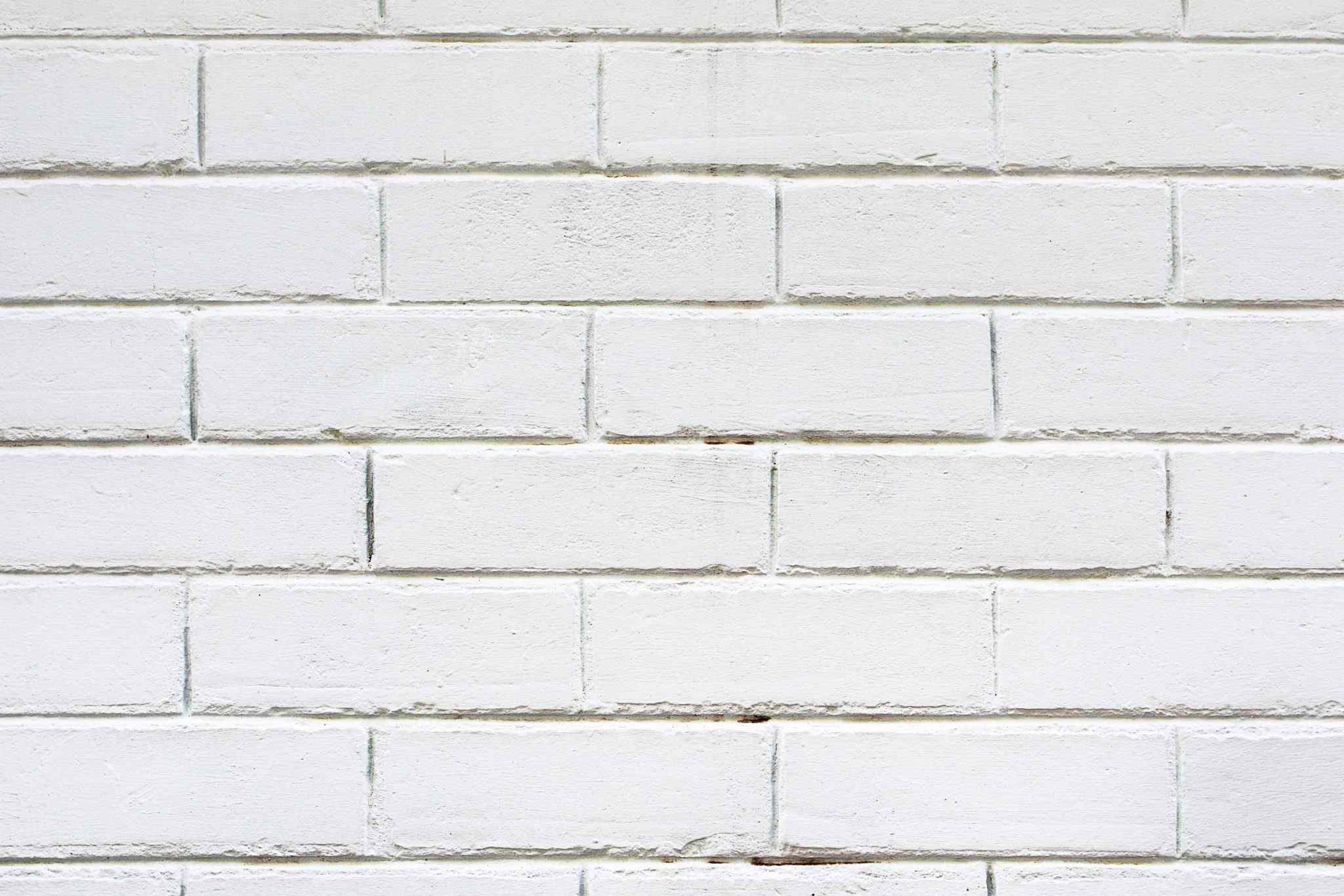 White Painted Fireplace Brick