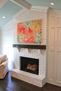 White Painted fireplace