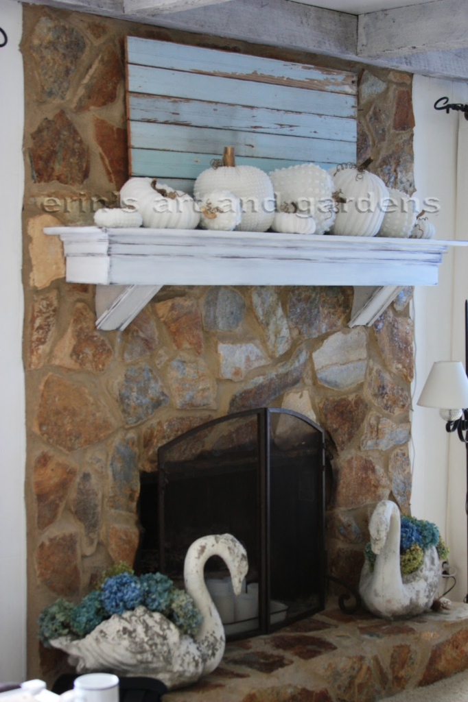 Plain Stone Fireplace