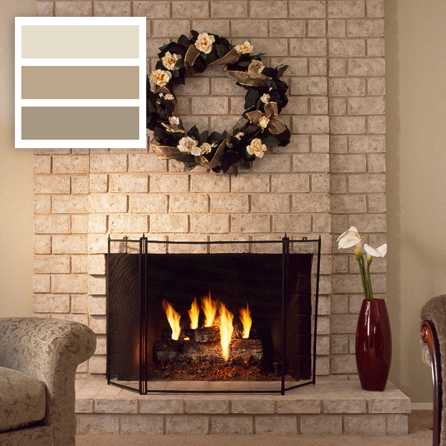 Brick-Anew Fireplace Painting: The Stunning Natural Brick Look