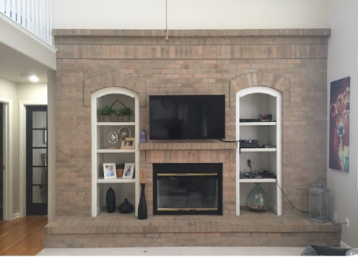 Ugly Brick Fireplace